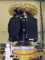 Japan agency unveils data relay satellite for Sept. launch